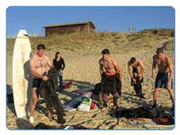 German Rowing Crews surfing in November